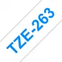 Tarratulostinauha Brother TZe263 36 mm sininen valkoisella