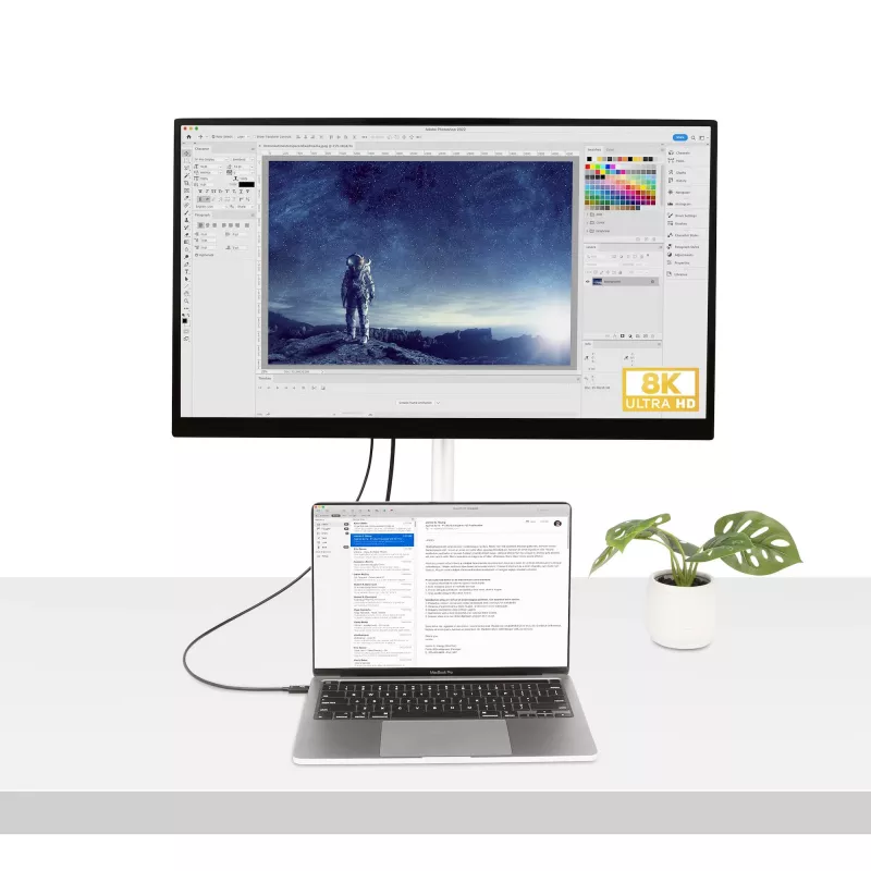 StarTech.com 0,5 m Thunderbolt 4 -kaapeli – 40 Gbit/s – 100W PD – 4K/8K video – Intel-sertifioitu Thunderbolt-kaapeli – yhteensopiva USB 4/Thunderbolt 3/USB 3.2/USB Type-C/DisplayPort kanssa