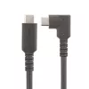 StarTech.com 0,9 m tukeva kulmikas USB-C-kaapeli, USB 3.2 Gen 2 (10 Gbps), täysin datakykyinen USB-C–C-datakaapeli, 4K 60Hz DP Alt -tila, 100W Power Delivery – 90 asteen USB Type-C -kaapeli