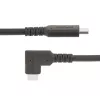 StarTech.com 0,9 m tukeva kulmikas USB-C-kaapeli, USB 3.2 Gen 2 (10 Gbps), täysin datakykyinen USB-C–C-datakaapeli, 4K 60Hz DP Alt -tila, 100W Power Delivery – 90 asteen USB Type-C -kaapeli