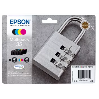 Epson Padlock monipakkaus 4-värinen 35 DURABrite Ultra Ink
