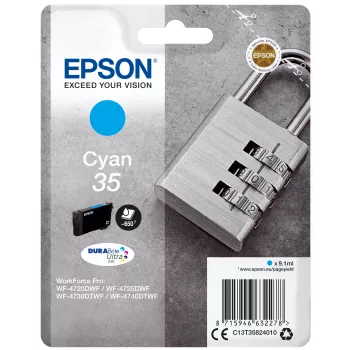 Epson Padlock yksittäispakkaus syaani 35 DURABrite Ultra muste