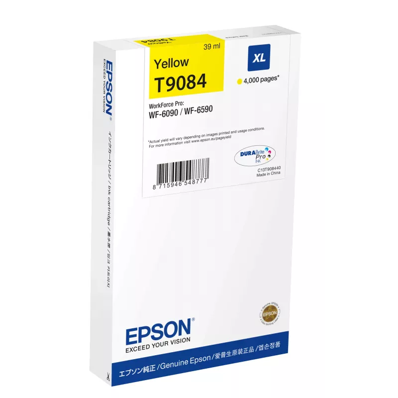 Epson C13T90844N värikasetti 1 kpl alkuperäinen korkea (XL) kapasiteetti keltainen