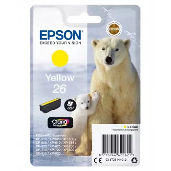 Epson Eisbär yksittäispakkaus keltainen 26 Claria Premium -muste