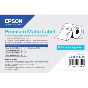 Epson C33S045740 tarra itseliimautuva tulostintarra