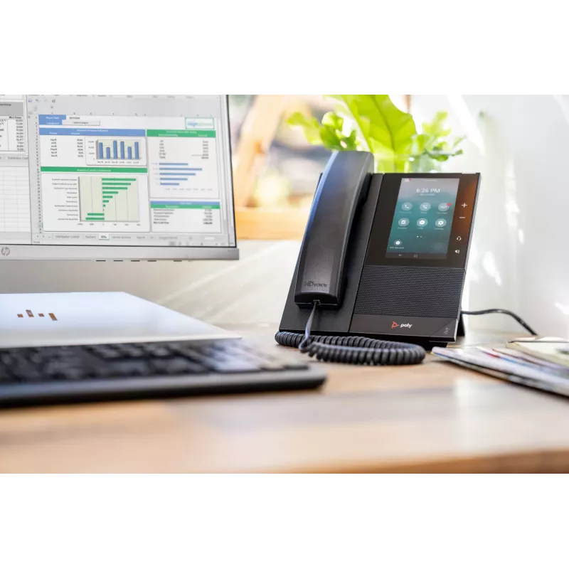 HP Poly CCX 500 yritysmediatelefoni Open SIP ja PoE-tuki