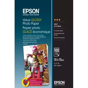 Epson Value kiiltävä valokuvapaperi - 10x15cm - 100 arkkia
