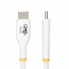 StarTech.com 4 m valkoinen USB-C-latauskaapeli, USB-IF-sertifioitu USB-C-kaapeli, 240W PD EPR, USB 2.0 Type-C kannettavan latauskaapeli, USB-C-tiedonsiirtokaapeli, TPE-päällyste