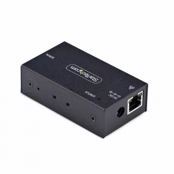 StarTech.com 1-porttinen sarja-Ethernet-sovitin, IP-sarjalaite palvelin etä-RS232-laitteille, seinä-/DIN-kiskokiinnitys, metallikotelo, RJ45-LAN-DB9-sarjamuunnin
