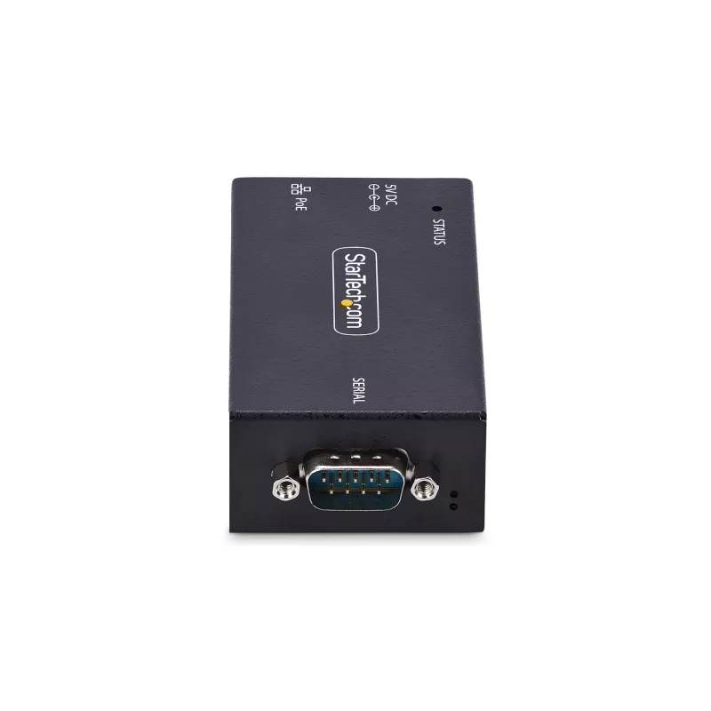 StarTech.com 1-porttinen sarja-Ethernet-sovitin, 802.3af PoE IP-sarjalaite palvelin etä-RS232-laitteille, seinä-/DIN-kiskokiinnitys, RJ45 LAN - DB9 sarjamuunnin, TAA