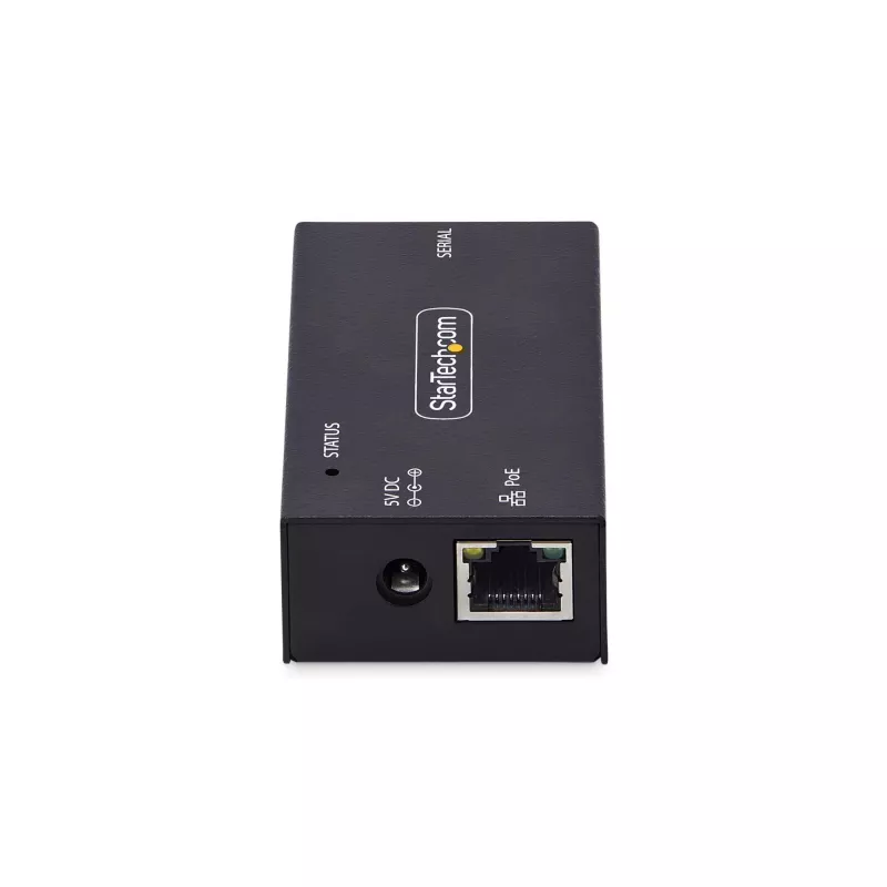 StarTech.com 1-porttinen sarja-Ethernet-sovitin, 802.3af PoE IP-sarjalaite palvelin etä-RS232-laitteille, seinä-/DIN-kiskokiinnitys, RJ45 LAN - DB9 sarjamuunnin, TAA