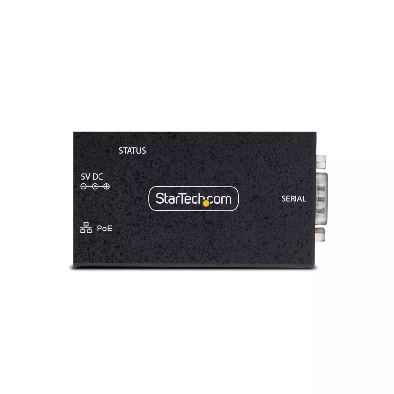 StarTech.com 1-porttinen sarja-Ethernet-sovitin, 802.3af PoE IP-sarjalaite palvelin etä-RS232-laitteille, seinä-/DIN-kiskokiinnitys, RJ45 LAN - DB9 sarjamuunnin, TAA