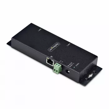 StarTech.com 2-porttinen sarja-Ethernet-sovitin, IP-sarjalaite palvelin etä-RS232-laitteille, seinä-/DIN-kiskokiinnitys, metallikotelo, RJ45 LAN - DB9 sarjamuunnin