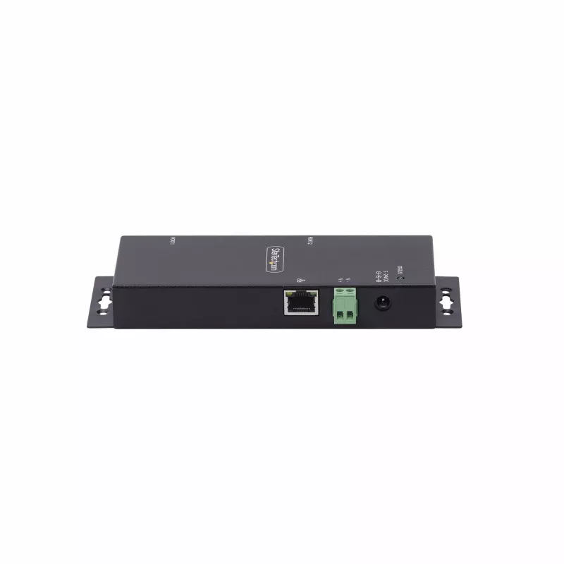 StarTech.com 2-porttinen sarja-Ethernet-sovitin, IP-sarjalaite palvelin etä-RS232-laitteille, seinä-/DIN-kiskokiinnitys, metallikotelo, RJ45 LAN - DB9 sarjamuunnin