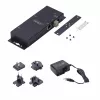 StarTech.com 2-porttinen sarja-Ethernet-sovitin, IP-sarjalaite palvelin etä-RS232-laitteille, seinä-/DIN-kiskokiinnitys, metallikotelo, RJ45 LAN - DB9 sarjamuunnin