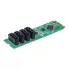 StarTech.com 4-porttinen M.2-SATA-sovitinkortti, M.2 PCIe 3.0 - SATA kiintolevy-/SSD-laajennuskortti, ASM1064-piirisarja, M.2 NVMe 4x HDD/SSD Windows/macOS/Linux