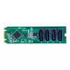 StarTech.com 4-porttinen M.2-SATA-sovitinkortti, M.2 PCIe 3.0 - SATA kiintolevy-/SSD-laajennuskortti, ASM1064-piirisarja, M.2 NVMe 4x HDD/SSD Windows/macOS/Linux