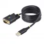 StarTech.com 2 m USB-sarjaporttisovitinkaapeli, COM-säilytys, vaihdettavat ruuvit/mutterit, USB-A - DB9 RS232, FTDI IC, ESD-suoja, Windows/macOS/Linux