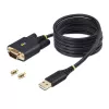 StarTech.com 2 m USB-sarjaporttisovitinkaapeli, COM-säilytys, vaihdettavat ruuvit/mutterit, USB-A - DB9 RS232, FTDI IC, ESD-suoja, Windows/macOS/Linux