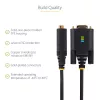 StarTech.com 2 m USB-sarjaporttisovitinkaapeli, COM-säilytys, vaihdettavat ruuvit/mutterit, USB-A - DB9 RS232, FTDI IC, ESD-suoja, Windows/macOS/Linux