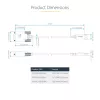 StarTech.com 2 m USB-sarjaporttisovitinkaapeli, COM-säilytys, vaihdettavat ruuvit/mutterit, USB-A - DB9 RS232, FTDI IC, ESD-suoja, Windows/macOS/Linux