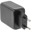 InLine USB PD virtalähde, GaN-laturi, 3 porttia, Dual USB-C + USB-A, 65W