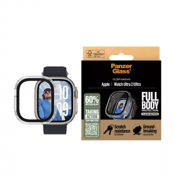 PanzerGlass ® Case Full Body läpinäkyvä Apple Watch Ultra 3 | Ultra 2 | Ultra | 49mm