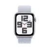 Älykello Apple Watch SE GPS + Cellular 44mm hopea alumiinikotelo Blue Cloud Sport Loop
