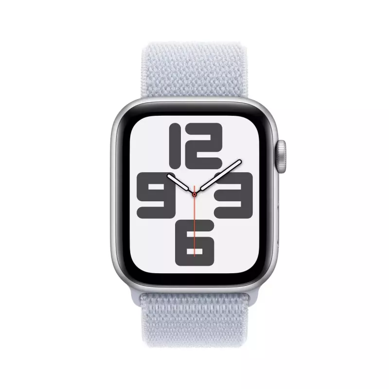 Älykello Apple Watch SE GPS + Cellular 44mm hopea alumiinikotelo Blue Cloud Sport Loop