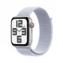 Älykello Apple Watch SE GPS + Cellular 44mm hopea alumiinikotelo Blue Cloud Sport Loop