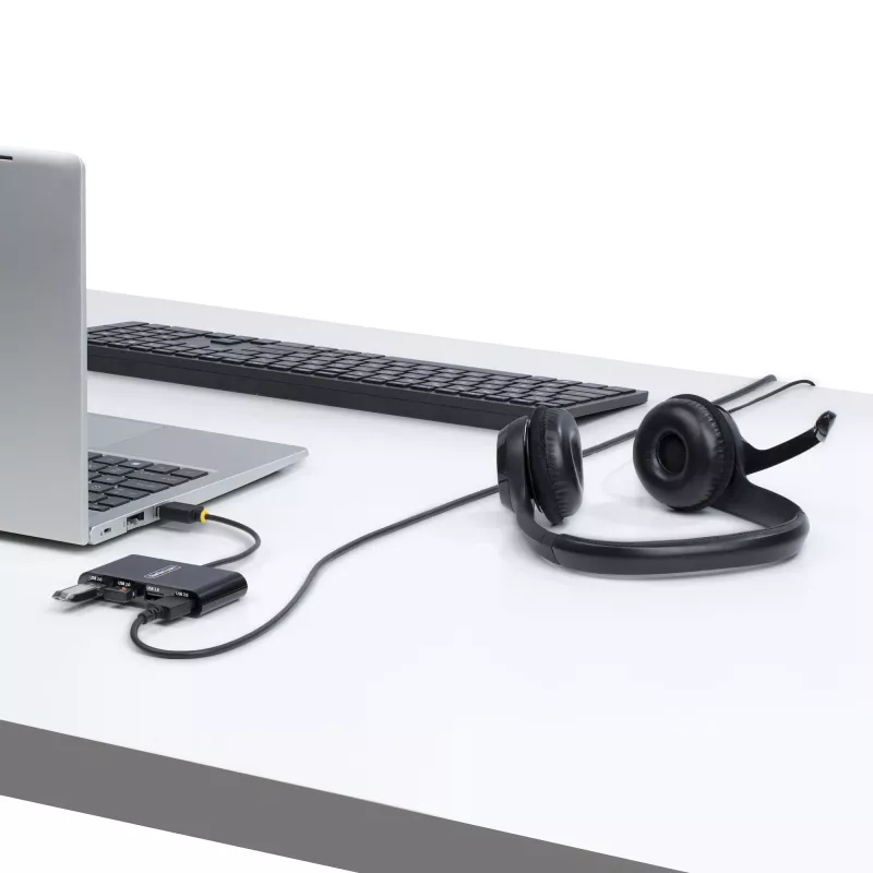 StarTech.com ST4200MINI2-USB-HUB USB-keskitin USB 2.0 480 Mbit/s musta