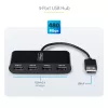 StarTech.com ST4200MINI2-USB-HUB USB-keskitin USB 2.0 480 Mbit/s musta