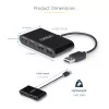 StarTech.com ST4200MINI2-USB-HUB USB-keskitin USB 2.0 480 Mbit/s musta