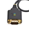 StarTech.com 1ft (30cm) USB-sarjaporttisovitinkaapeli, COM-pidätys, vaihdettavat mutterit/ruuvit, USB-A - DB9 RS232, FTDI IC, ESD-suoja, Windows/macOS/Linux