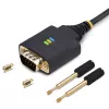 StarTech.com 1ft (30cm) USB-sarjaporttisovitinkaapeli, COM-pidätys, vaihdettavat mutterit/ruuvit, USB-A - DB9 RS232, FTDI IC, ESD-suoja, Windows/macOS/Linux