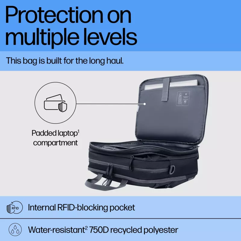 Kannettavan laukku HP Travel Plus 22L 16 inch asiakirjasalkku yksivärinen