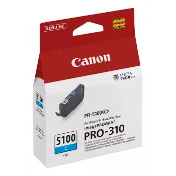 Canon PFI-5100 C värikasetti 1 kpl alkuperäinen syaani