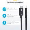 StarTech.com 1,5ft (50cm) Thunderbolt 5 -kaapeli, 80Gbit/s/120Gbit/s asti, 240W PD, 8K 60Hz, sertifioitu Thunderbolt-kaapeli - yhteensopiva Thunderbolt 4/USB4/USB-C kanssa