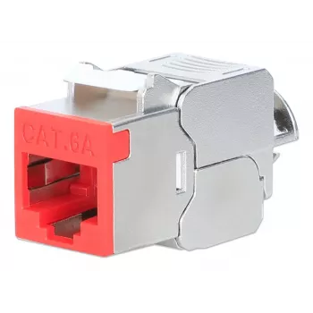 Verkkokaapeli Intellinet 791311 Keystone-moduuli litteä punainen RJ-45