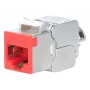 Verkkokaapeli Intellinet 791311 Keystone-moduuli litteä punainen RJ-45