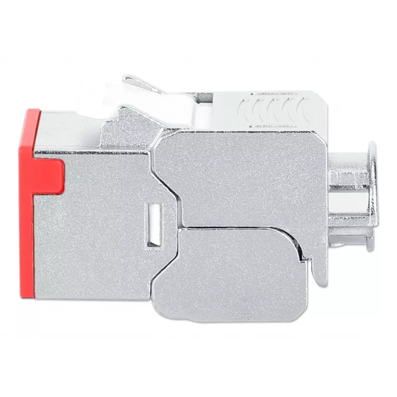 Verkkokaapeli Intellinet 791311 Keystone-moduuli litteä punainen RJ-45