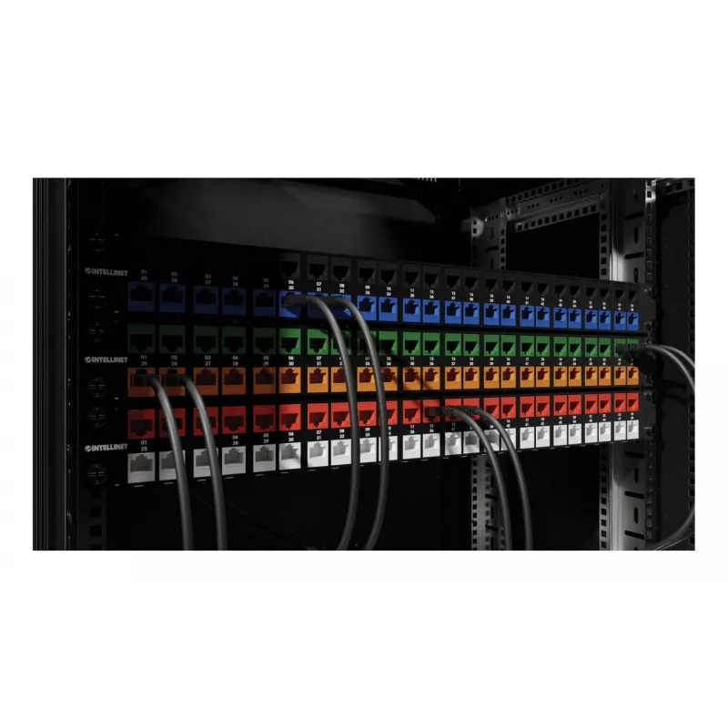 Verkkokaapeli Intellinet 791311 Keystone-moduuli litteä punainen RJ-45