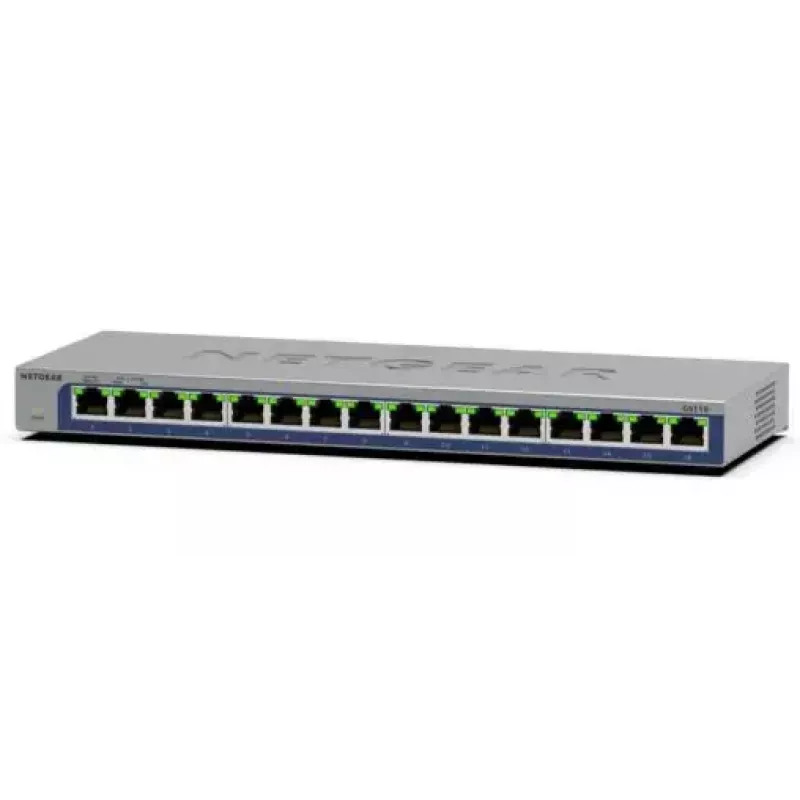NETGEAR GS116 hallitsematon L2 Gigabit Ethernet (10/100/1000) musta