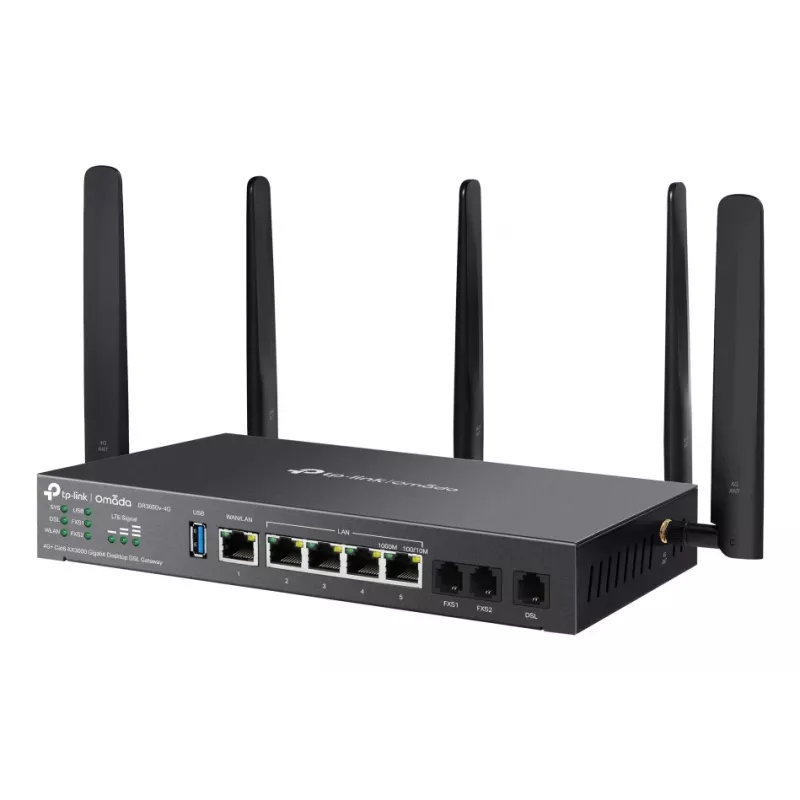 TP-Link Omada DR3650V-4G langaton reititin Gigabit Ethernet dual-band (2,4 GHz / 5 GHz) musta