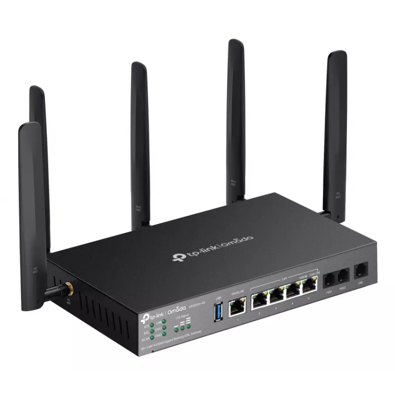 TP-Link Omada DR3650V-4G langaton reititin Gigabit Ethernet dual-band (2,4 GHz / 5 GHz) musta