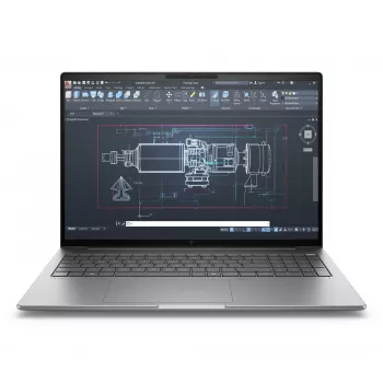 HP ZBook 8 G1i 16 A3ZU1ET mobiilityöasema, Intel Core Ultra 7 265H vPro, 16 tuuman WQUXGA (3840x2400) IPS 500 nits, 64 GB RAM, 2 TB SSD, NVIDIA RTX 500 Ada, Wi-Fi 7, Windows 11 Pro, harmaa