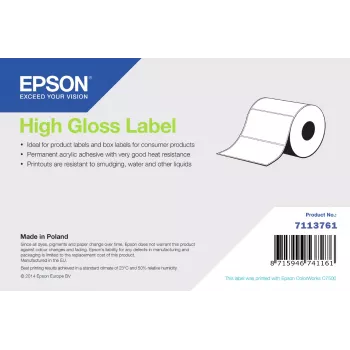 Epson tarrarulla C7500/C8000, 76 mm x 51 mm, 2 310 tarraa (rulla)