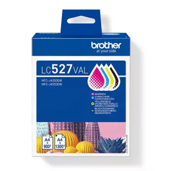 Mustekasettipaketti Brother LC527VAL CMYK – 1×1300, 3×900 sivua