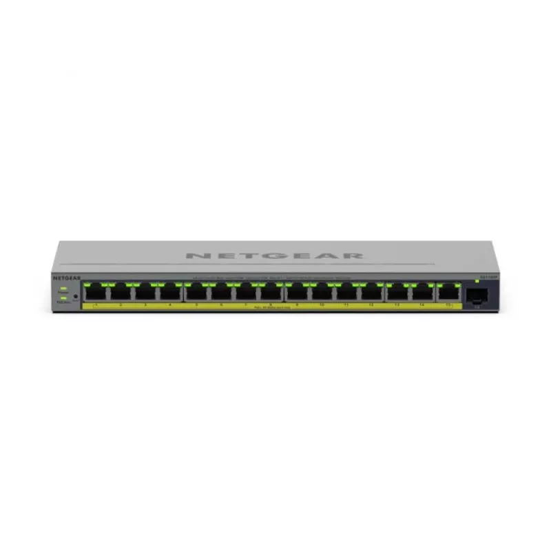 NETGEAR GS116EP hallittava L2/L3 Gigabit Ethernet (10/100/1000) Power over Ethernet (PoE) harmaa