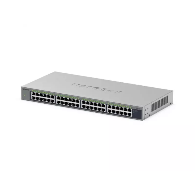 NETGEAR GS748 hallitsematon Gigabit Ethernet (10/100/1000) harmaa